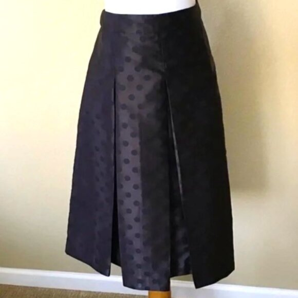 Halogen Polka-Dot Box-Pleated Skirt, Size 12 - Picture 2 of 8